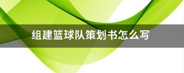 篮球训练营策划书模板